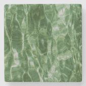 Groen water stenen onderzetter (Voorkant)
