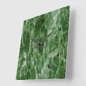 Groen water vierkante klok (Hoek)