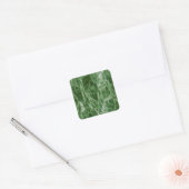 Groen water vierkante sticker (Envelop)