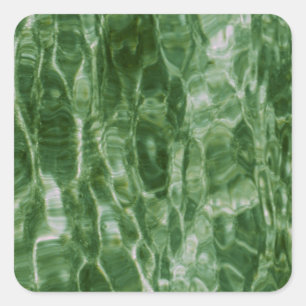 Groen Water Vierkante Sticker