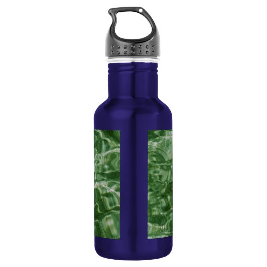 Groen water waterfles  (Achterkant)