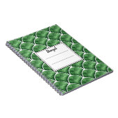 Groen Watercolor Arabesque Notitieboek (Rechterzijde)