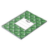 Groen Watercolor Arabesque Notitieboek (Linkerzijde)