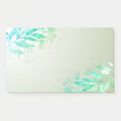 Groen Watercolor Bladeren Bloemen Botanische Trouw Post-it® Notes (Voorkant)
