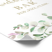 Groen Waterverf Borrelende Bar Pop Fizz Klink Bord Poster (Hoek)