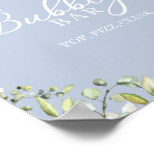 Groen Waterverf Bubbel Bar Knal Klank Bord Poster (Hoek)