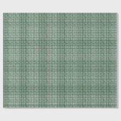 Groen Waterverf Gingham Cadeaupapier (Vlak)