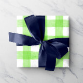 Groen Waterverf gingham-pakpapier Cadeaupapier
