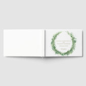 Groen waterverf gras trouwwijze groen gastenboek (Volledig)