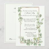 Groen Waterverf-huwelijksadvies en -wensen Advieskaart (Voorkant / Achterkant)