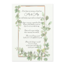 Groen Waterverf-huwelijksadvies en -wensen