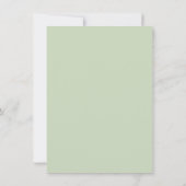Groen Waterverf laat rustiek Save The Date (Achterkant)