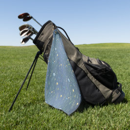 Groen Waterverf Landelijk Botanisch bloem Golfhanddoek