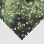 Groen waterverf met gouden sterren tissuepapier (Detail)