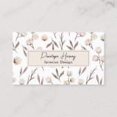 Groen Waterverf Modern Roze Afspraakkaart Visitekaartje (Voorkant)