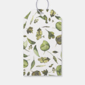 Groen Waterverf Modern Rustiek Bruiloft Cadeaulabel (Achterkant)