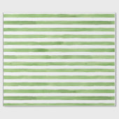Groen Waterverf omslagpapier - strepen Cadeaupapier (Vlak)