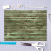 Groen Waterverf Strepen Patroon Tissuepapier (Craft)