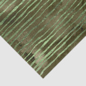 Groen Waterverf Strepen Patroon Tissuepapier (Detail)