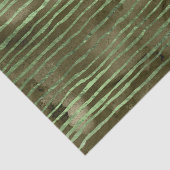 Groen Waterverf strepenpatroon Tissuepapier (Detail)