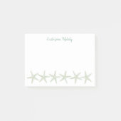 groen Waterverf zeesterpatroon Post-it® Notes (Voorkant)