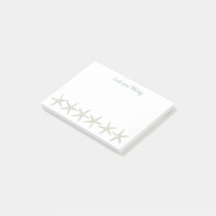 groen Waterverf zeesterpatroon Post-it® Notes