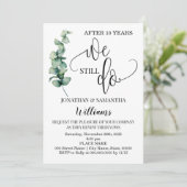 Groen We doen nog steeds Trouwdag Kaart (Staand voorkant)