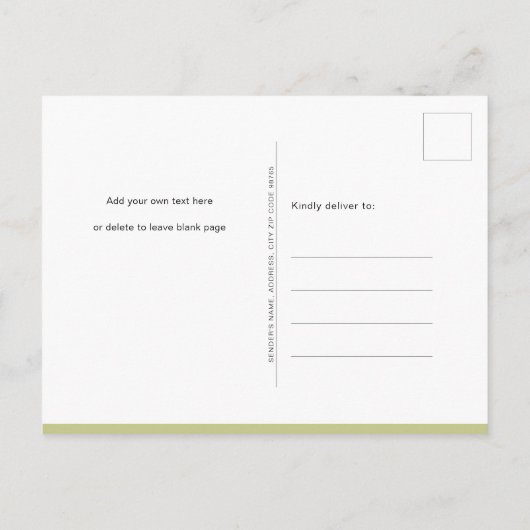 Groen We kunnen bijna wachten schattig meisje Baby Uitnodiging Briefkaart (Achterkant)