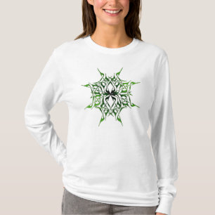 Groen weduwenweb t-shirt