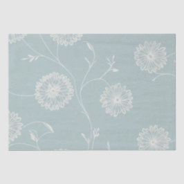 Groen Weefselpapier met een ingewikkelde bloemenkl Tissuepapier
