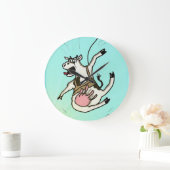 Groen Weenii "COWABUNGEE!" Wandklok (Huis)