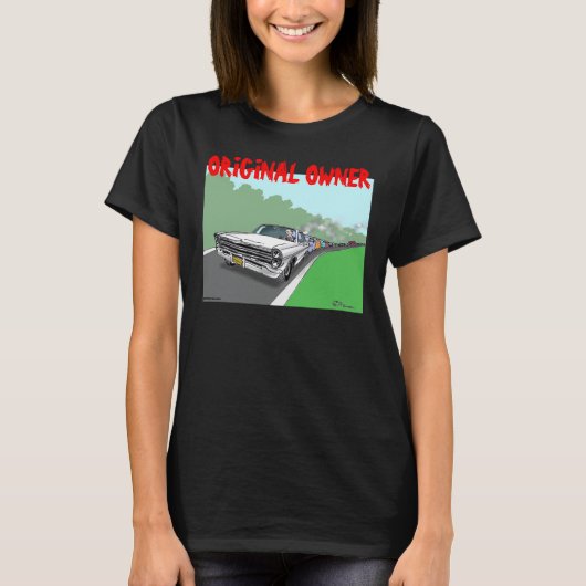 Groen Weenii "Original Owner" Women's Shirt (dark) (Voorkant)