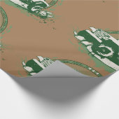 Groen wegvoertuig cadeaupapier (Hoek)