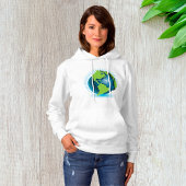Groen Wereldbol Hoodie