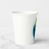 Groen Wereldbol Papieren Bekers (Rechts)