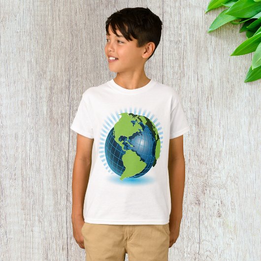 Groen Wereldbol T-shirt