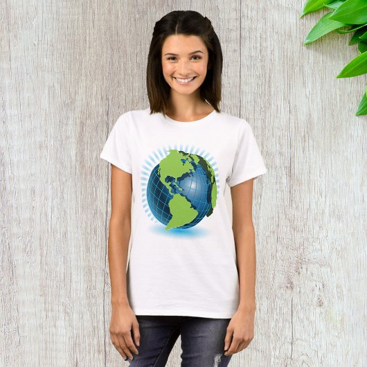 Groen Wereldbol T-shirt