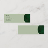 Groen wereldwijd zakendoen mini visitekaartje (Voorkant / Achterkant)