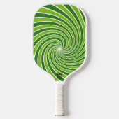 Groen wervelpatroon Retro Pickleball Paddle (Voorkant)