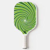 Groen wervelpatroon Retro Pickleball Paddle (Achterkant)
