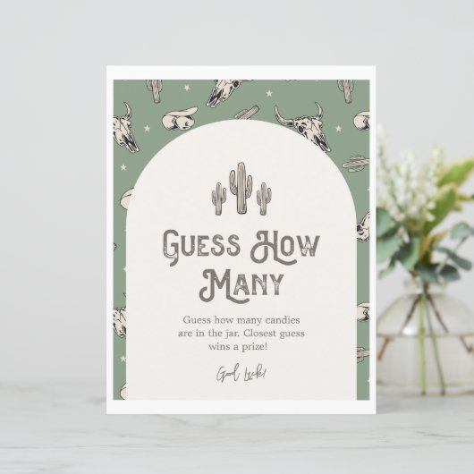 Groen Western Raad hoeveel teken (Staand voorkant)