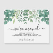 Groen We've Moved Aankondiging Magnetische Kaart (Voorkant)