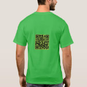 GROEN Whimsally Witchy Basic-T w/QR-code T-shirt (Achterkant)
