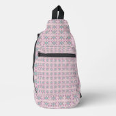 Groen wiel roze sling bag (Voorkant)