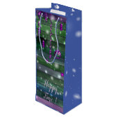 Groen Wijn Cadeautas (Achterkant Gekanteld)