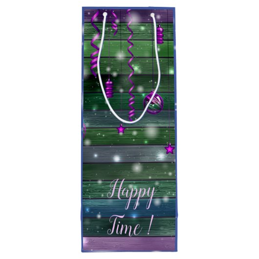  Groen Wijn Cadeautas (Achterkant)