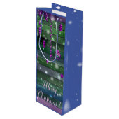 Groen Wijn Cadeautas (Voorkant Gekanteld)