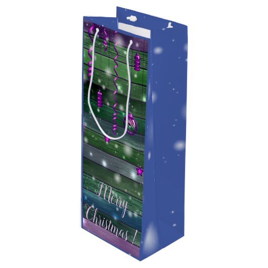 Groen Wijn Cadeautas (Voorkant Gekanteld)