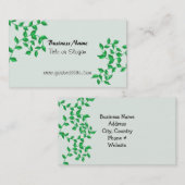 Groen wijnbouwbedrijfontwerp visitekaartje (Voorkant / Achterkant)