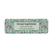  groen wijngaarden Teeltadres voor retourzending Etiket (Voorkant)